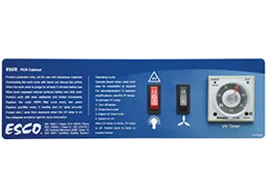 Streamline ® PCR操作台 翹板開關和紫外線定時器